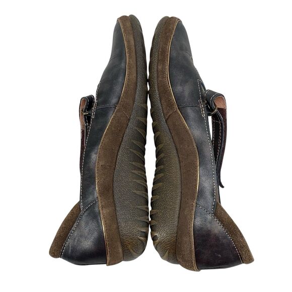 Naot Womens Matai Mary Jane Koru Flats Size 41 Swirl Design Pearl Black (HF18) - Picture 5 of 10